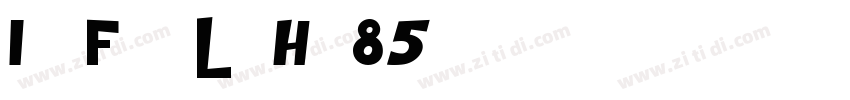 IdeaFont LieHei85字体转换